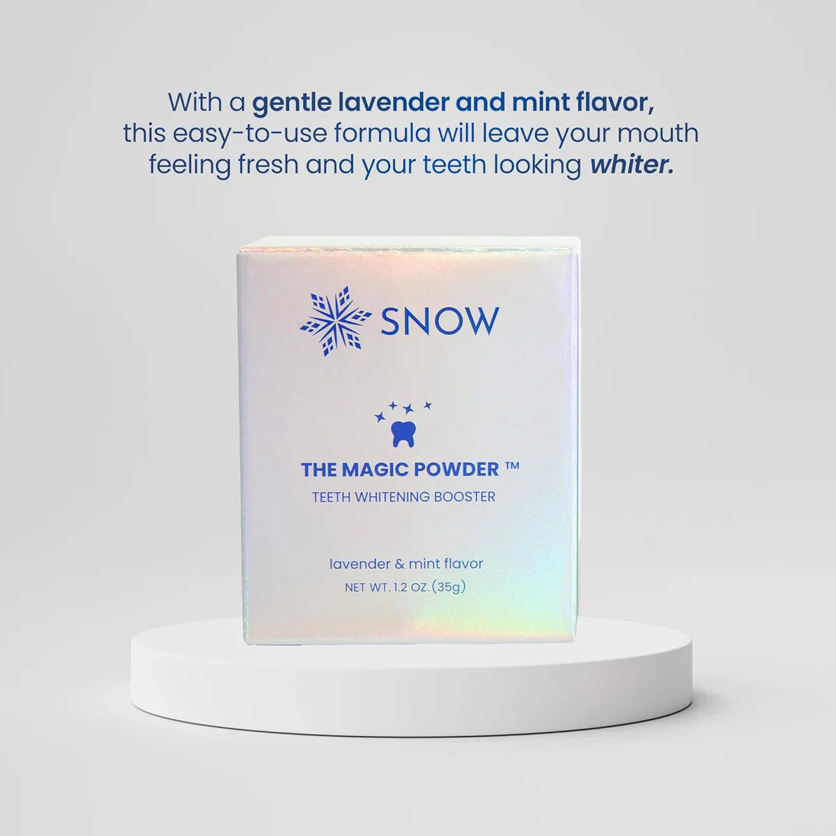 Snow Teeth Whitening Magic Powder - Teeth Whitening Kit Supplement - Lavender & Mint Flavor, 1.2-oz